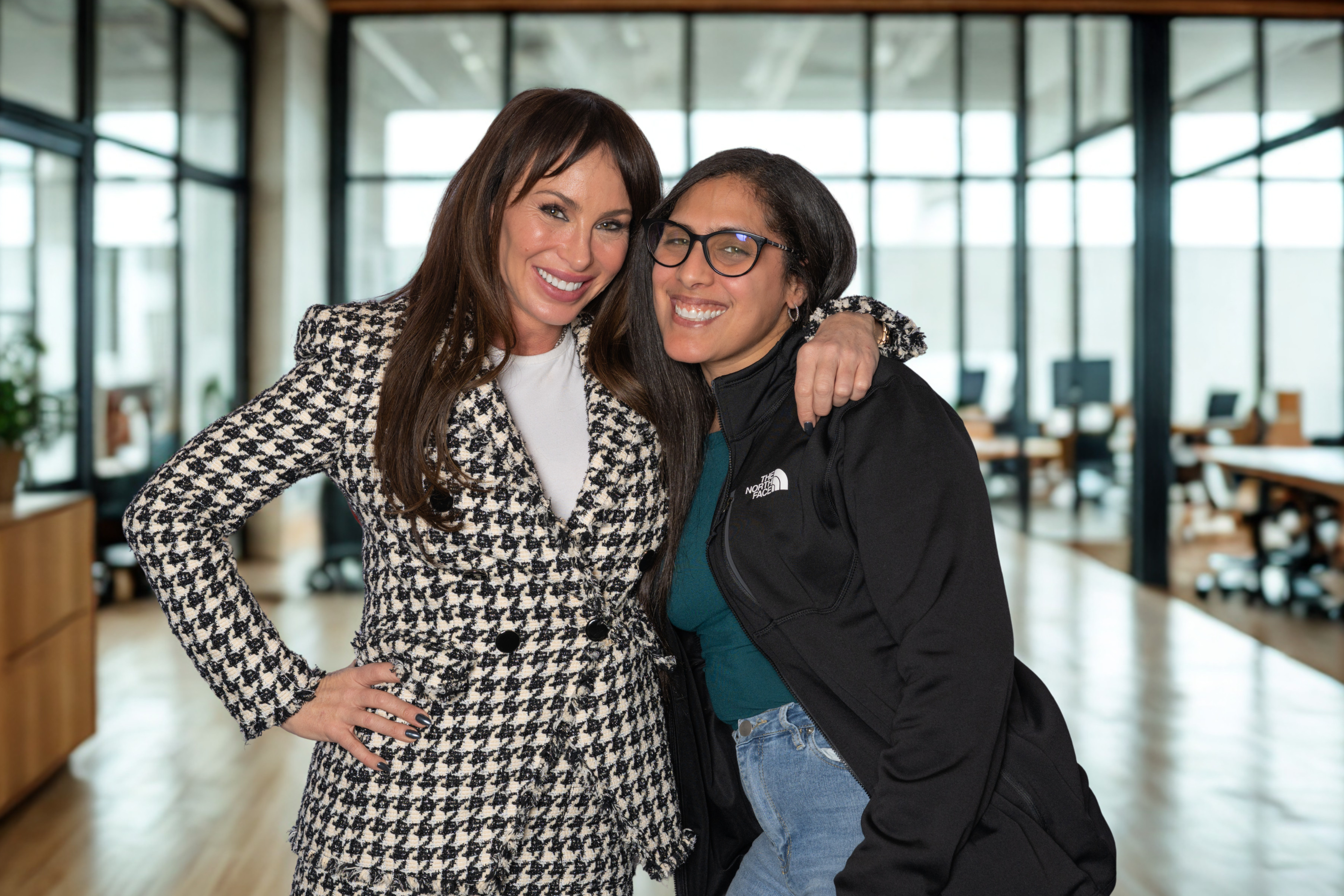 Juana Magan with Molly Bloom, whose life inspired the film Molly's Game