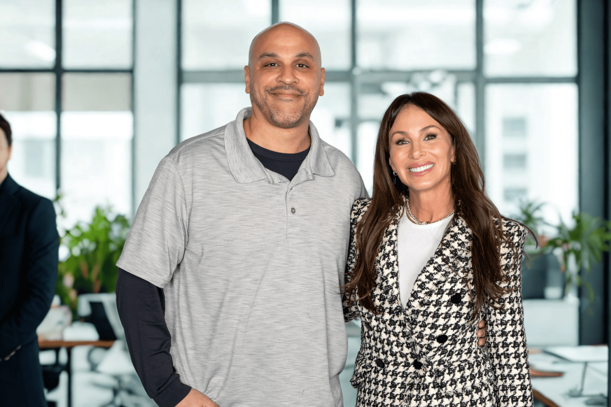 Victor Magan with Molly Bloom, whose life inspired the film Molly's Game